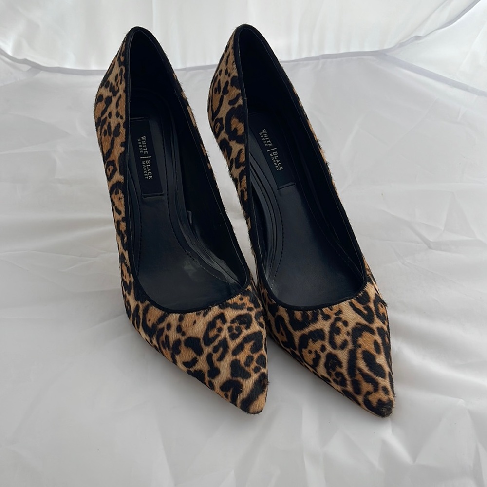 Cheetah Haircalf Animal Print Stilettos, Sz 8